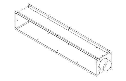 Inlet box with primary air connection spigot