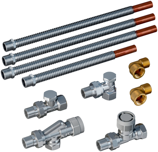Differential pressure-independent valve kit