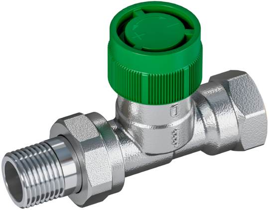 Pre-settable thermostatic valve