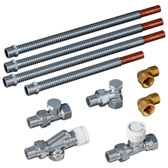 Pre-settable valve kit