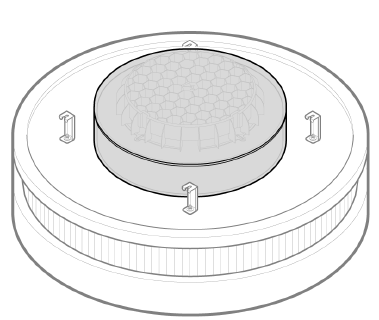 Recirculating air filter element