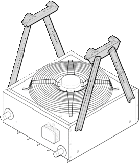 Universal 2-point T-support brackets