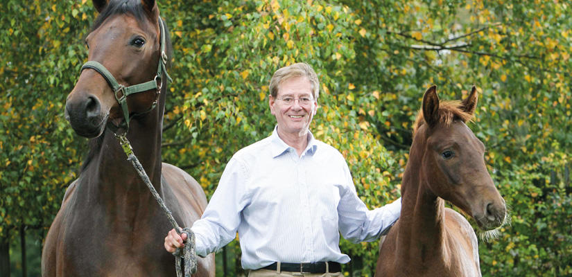Heinrich Kampmann loves breeding horses